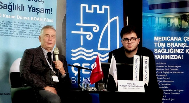 Çeşme'de Dünya KOAH Günü semineri.