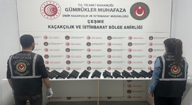 Hayalet silahlar Ççeşme Gümrüğüne takıldı!