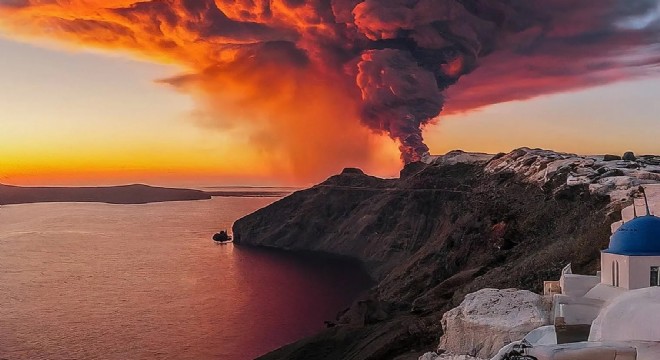 Santorini uyanıyor mu?